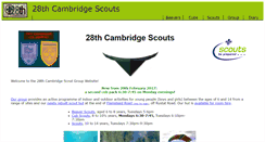 Desktop Screenshot of 28thcambridgescouts.org.uk